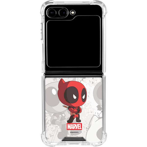 Marvel Deadpool Babypool Galaxy Z Flip6 Clear Case